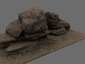 desert rocks 3D Модель