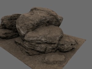 desert rocks 3D Модель