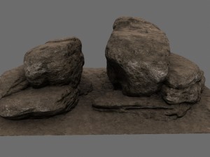 desert rocks 3D Модель