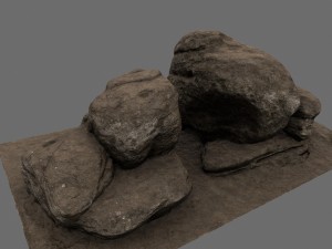 desert rocks 3D Модель