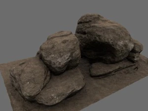 desert rocks 3D Model