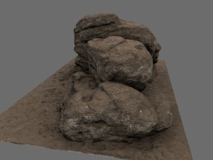 desert rocks 3D Модель