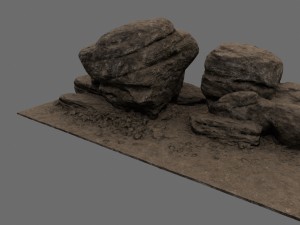 desert rocks 3D Модель