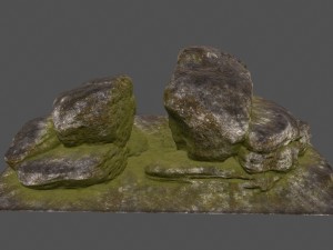 mossy rocks 3Dモデル