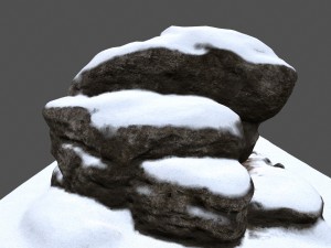 snow rocks 3D Модель