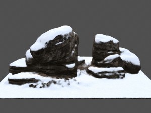 snow rocks 3D Модель