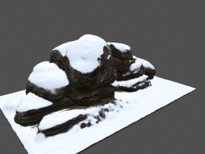 snow rocks 3D Model