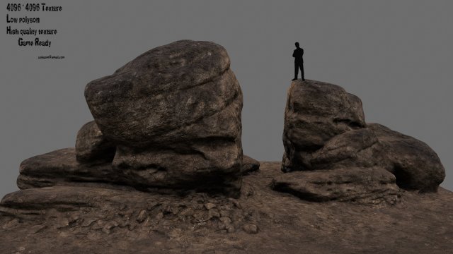 sand rocks 3Dモデル .c4d .max .obj .3ds .fbx .stl .blend 