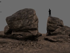 sand rocks 3D-Modell