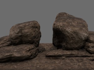 sand rocks 3Dモデル