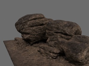 sand rocks 3Dモデル