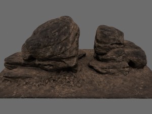 sand rocks 3Dモデル