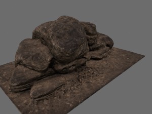 sand rocks 3Dモデル