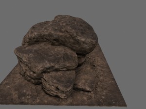 sand rocks 3Dモデル