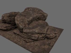 sand rocks 3Dモデル