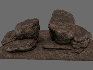 sand rocks 3Dモデル
