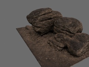 sand rocks 3Dモデル