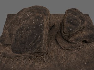 sand rocks 3Dモデル