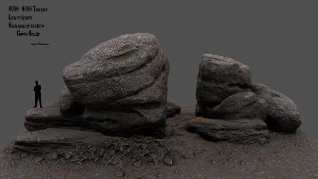 rocks 3D Model .c4d .max .obj .3ds .fbx .stl .blend