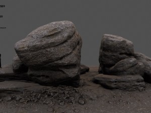 rocks 3D मॉडल