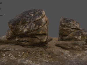 old rocks Modèle 3D
