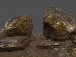 old rocks 3D 모델