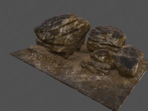 old rocks 3D 모델