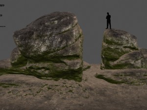 forest rocks 3D Model