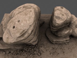 rocks 3D मॉडल