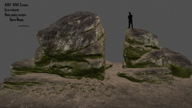 rocks 3D Model .c4d .max .obj .3ds .fbx .stl .blend 
