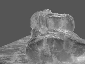 ice rock Model 3D
