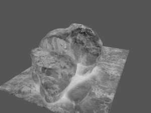 ice rock Model 3D