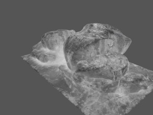 ice rock Model 3D