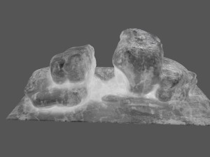ice rock Model 3D