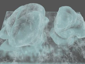 roccia di ghiaccio Modello 3D