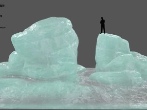 冰岩 3D 模型