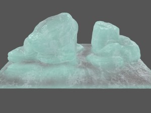 ice rock Model 3D