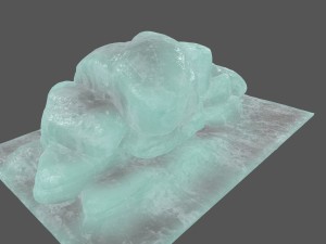 ice rock Model 3D