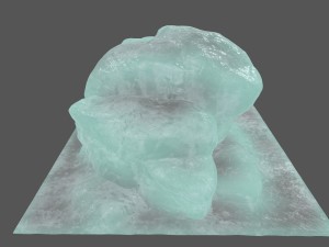 ice rock Model 3D
