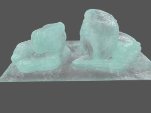 ice rock Model 3D