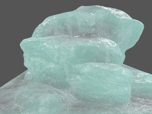 ice rock Model 3D