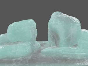ice rock Model 3D