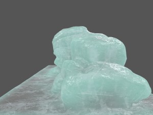ice rock Model 3D