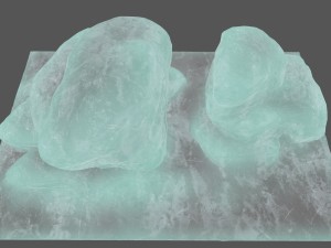 ice rock Model 3D