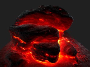lava rock 3D 模型