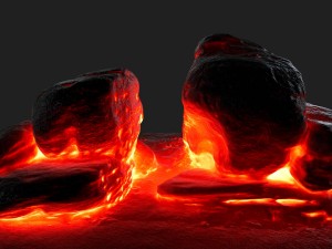 lava rock 3D 模型