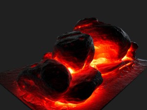 lava rock 3D 模型