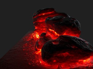lava rock 3D 模型