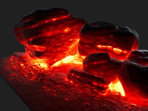 lava rock 3D 模型