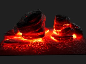 lava rock 3D 模型